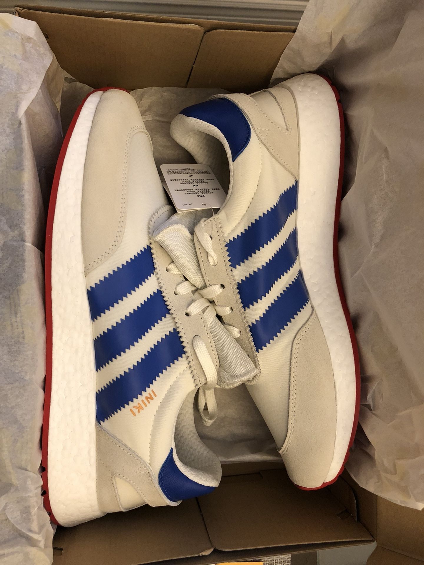 Men's ADIDAS Iniki Pride of the 70's USA BB2093 Off White / Collegiate Royal / Core Red Size 12 Shoes New w/ Box for Sale FL - OfferUp