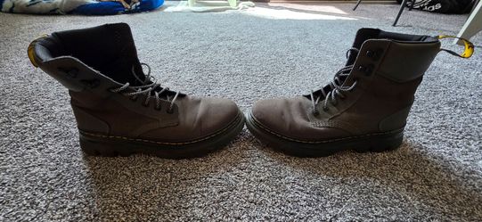 Dr. Martens Tarik Utility Combat Boots - Grey - Men’s Size 10