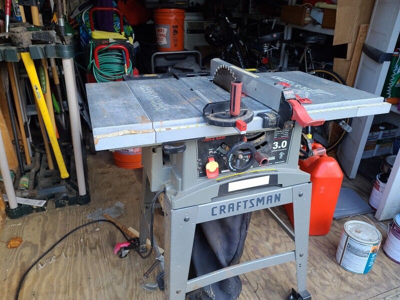 Craftsman 10in Table Saw 3 Horsepower for Sale in El Cajon, CA OfferUp