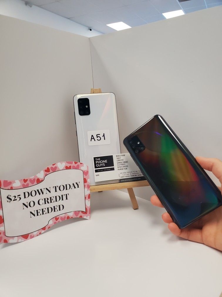 Samsung Galaxy A51 Unlocked 128GB Payment Plan Available For As Low As $25