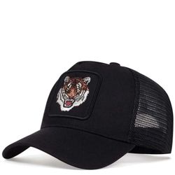 Tiger Embroidery   Baseball Cap 