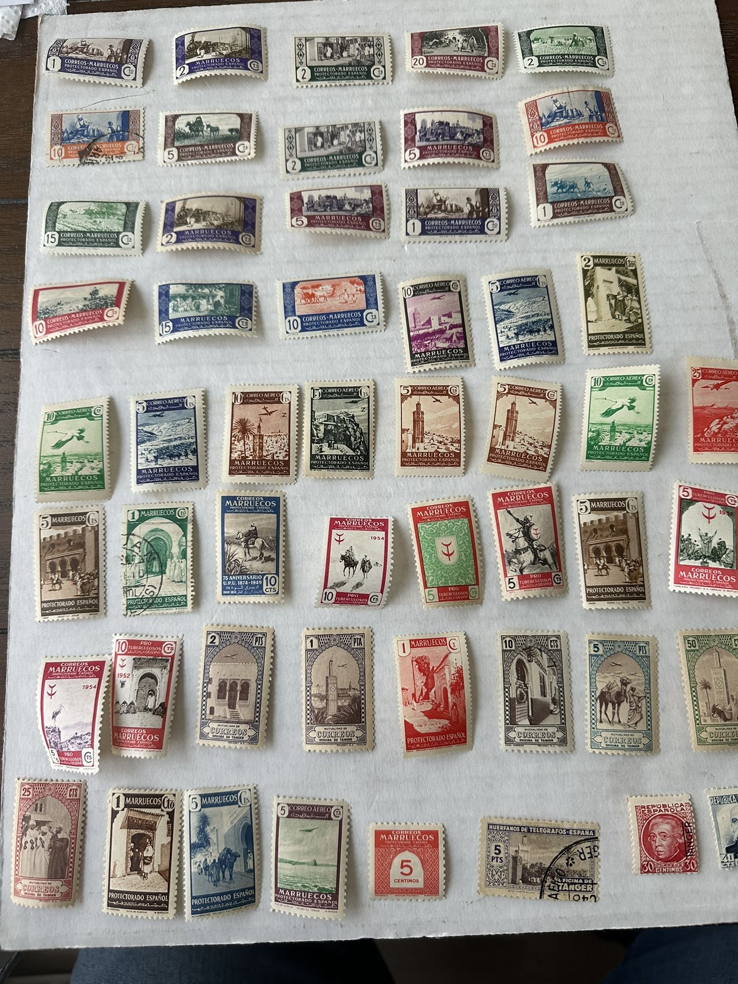 Spanish Morocco Stamp Group Of 75