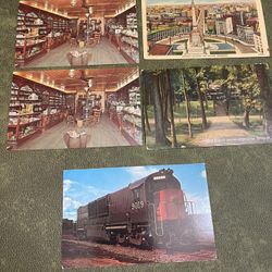 Lot of 5 vintage post cards