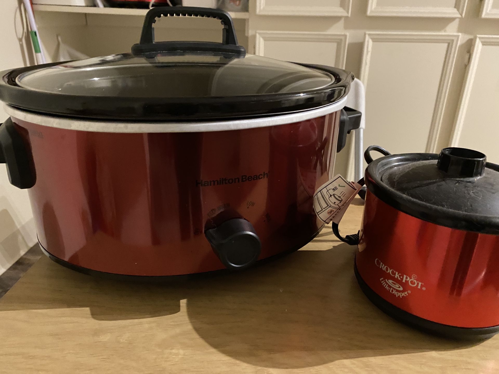 Hamilton Beach Slow Cooker and Mini Crock Pot for Sauce