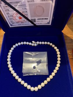     Classic White Pearl Necklace – Certified