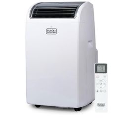 BLACK+DECKER Smart Portable Air Conditioner, 14,000 BTU for Rooms up to 700 Sq. Ft., Smart Portable AC with Follow Me Remote and Window Kit, BPACT14WT
