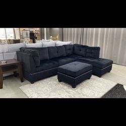 New Sectional + Ottoman 