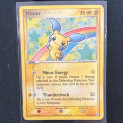 Pokemon EX Hidden Legends Minun Card 67/101 Non-Holo Common