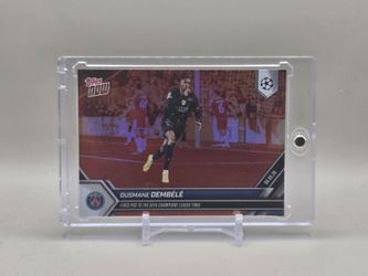 2026 Topps NOW Ousmane Dembélé #136 Orange Parallel /25 PSG UEFA Champions League 13/25