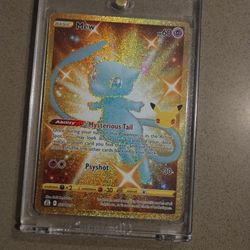 Pokemon Celebrations 25th Anniversary Mew Gold Card for Sale in Seattle, WA  - OfferUp