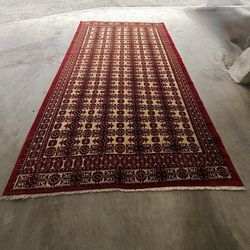 Collector’s Hand-Knotted Pakistani Bukhara Rug – Fine Jewel-Tone Wool (3' x 5')