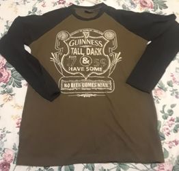 RARE PRINT original GUINNESS LONG SLEEVE SHIRT