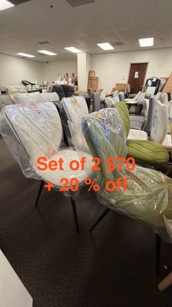 Dining Chairs Set of 2 Mid Century Modern Kitchen Chair