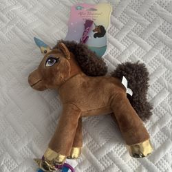 Afro Unicorn Unique Standing Plush