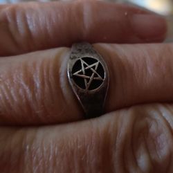 WICCAN PENTACLE RING