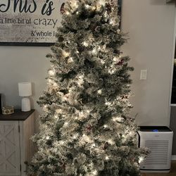 Flocked Christmas Tree