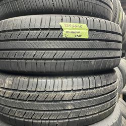 2 USED 22560R18 Michelin All season tires for $200 installed and balance. 90% tread  225 60 18 225 60 R 18 22560R18 225/60/18 225/60/R18  All U
