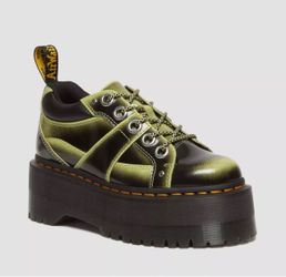 Dr. Martens 5-Eye Max Lime Green Platform Shoes Women’s 9 NEW