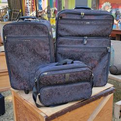 Samsonite 3 Piece Luggage Set Vintage