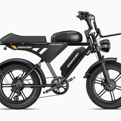 MOVCAN V30 MAX DUAL BATTERY ELECTRIC BIKE-PEAK POWER 1500W-SPEED 32 MPH-RANGE 120 MILES DUAL HYDRAULIC DISC BRAKES FOR MAXIMUM SAFETY AND CONTROL WEIG