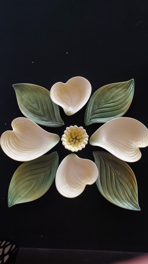 Rare Vintage Franz Collection Autumn Memories Dogwood 9 Piece Dish FZ01723 new in original box! Serious buyers only! No low ballers! HAND PAINTED