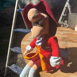 Captain Hook Plush 20” Plush Walt Disney World From Peter Pan
