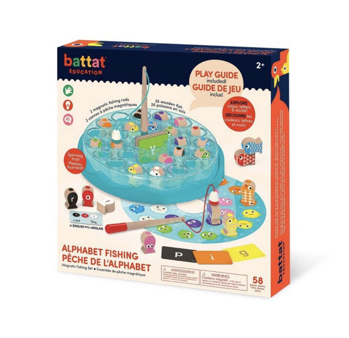 Battat Education Magnetic Alphabet Fishing Set Game