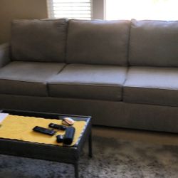 Grey Like Brand New  3 Seater Couch With Loveseat 
