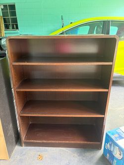 Wooden bookshelves/storage shelves