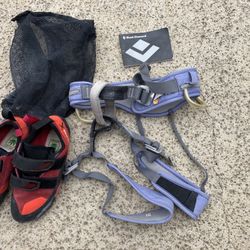 Climbing Shoes & Girls Harness 