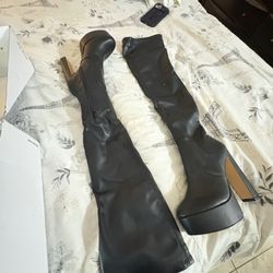 Long High Heels Leather  
