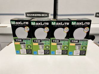 MaxLite - (4) - Dimmable - 75-Watt - Light Bulbs - (New)