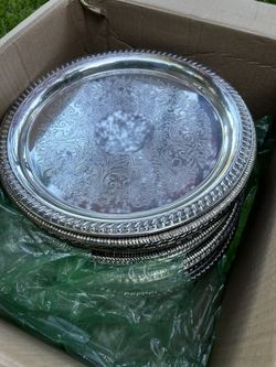 Silver Plate Trays - Chargers