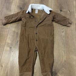 Baby Boy Winter Cozy Snow Carters 12 Months Corduroy Onesie 