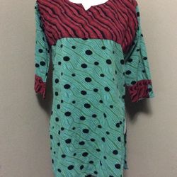 Handmade Unique Watermelon Design Long Tunic Shirt Blouse Top Costume S/M