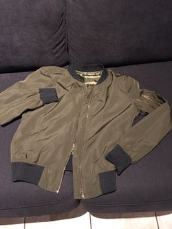 Olive green bomber jacket size small