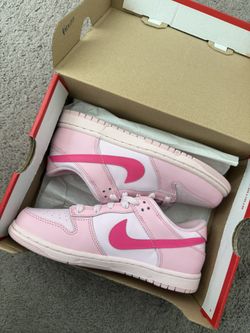 Nike Dunk Low Triple Pink (Ps) Size 3Y