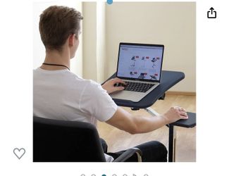 Tatkraft Joy - table, laptop stand, adjustable, foldable, black. original price $160