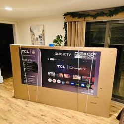 TCL - 98" Class Q5 Series 4K UHD HDR QLED Smart TV with Google TV  Brand New In Box  2025 Model  Delivery