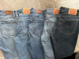 Levi jeans and Madewell jeans