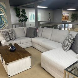 Stone 3-Piece RAF Chaise Sectional