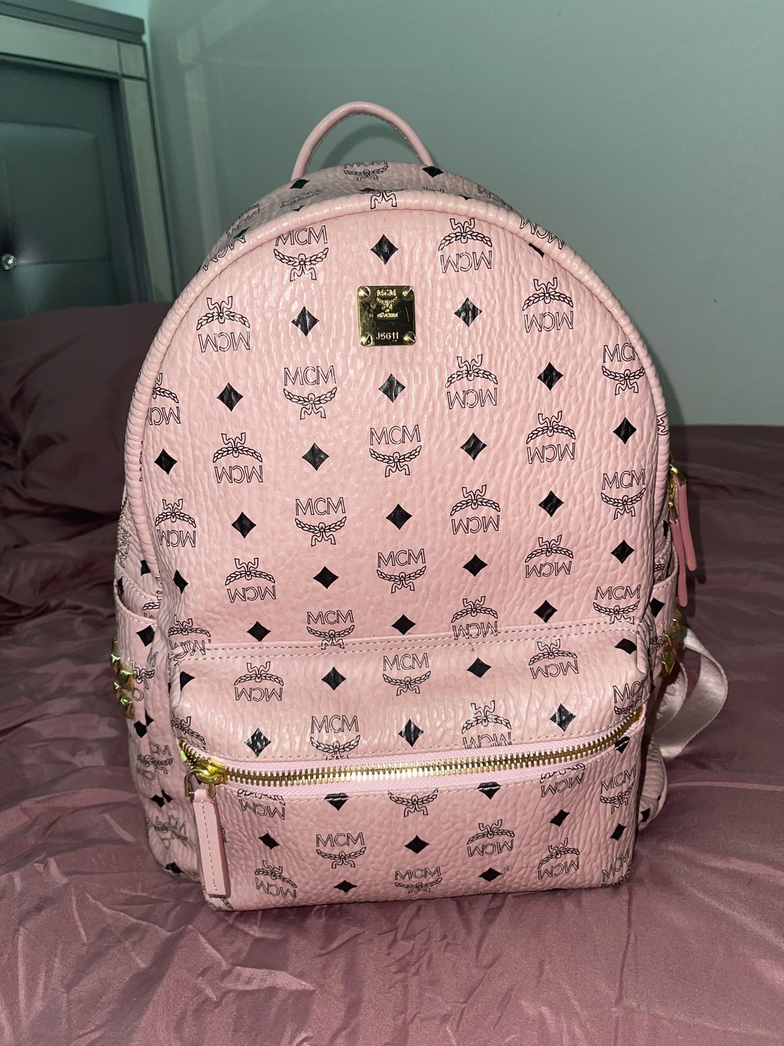 Pink MCM Backpack 