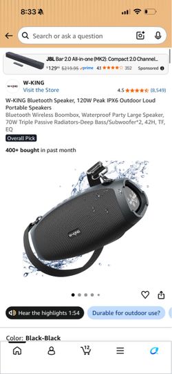 W-King Bluetooth Speaker