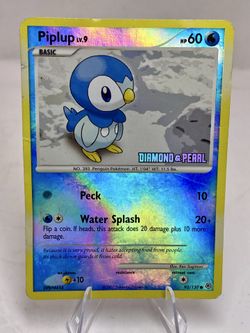 Piplup - 93/130 [Diamond and Pearl] - Burger King Promos Reverse Holo Stamped hp