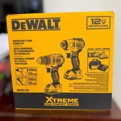 Dewalt Xtreme 12V Brushless Impact and Drill Set