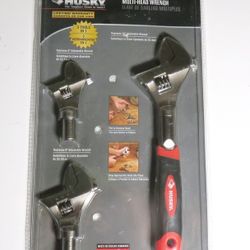 Husky Multi-Head Wrench Replaces 6 8 10 Inch  All In One Solution