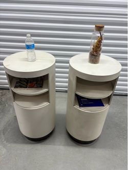 Round cylinders, shape, end tables or decorative home or office use