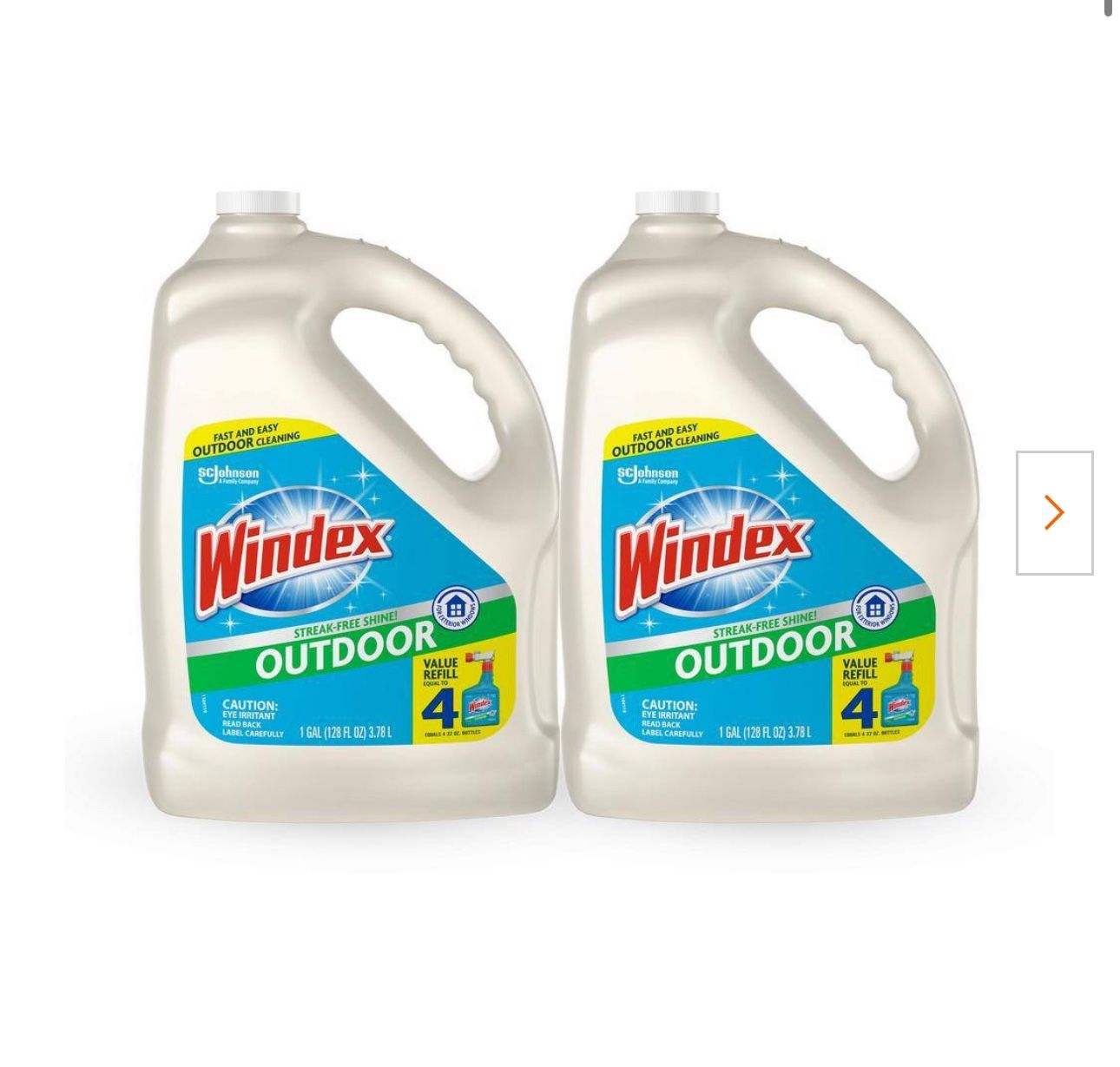 New 128 fl. oz. Outdoor Glass Cleaner Refill Combo (2-Pack)