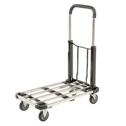 Folding Platform Truck w/ Telescopic Aluminum Deck – 300lb Capacity – Lightweight & Compact 