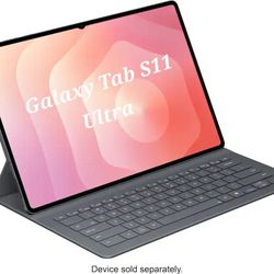 New Sealed Samsung Galaxy Tab S11 Ultra 256GB in Gray With AI Book Cover Keyboard